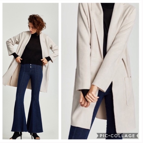 SOLD // Zara Outerwear | Beige
Sand Faux Suede Coat - Picture 4 of 10